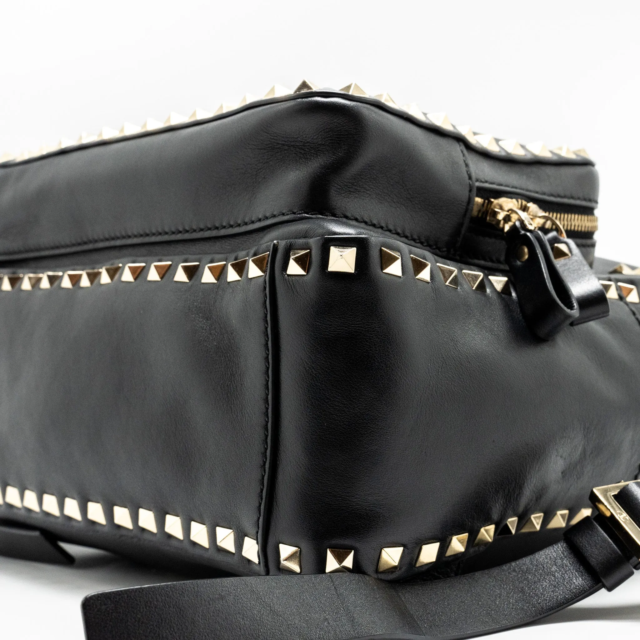 Valentino Rockstud Backpack Leather Black GHW
