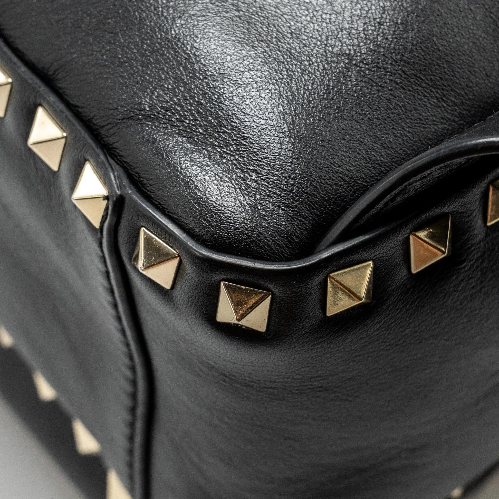 Valentino Rockstud Backpack Leather Black GHW