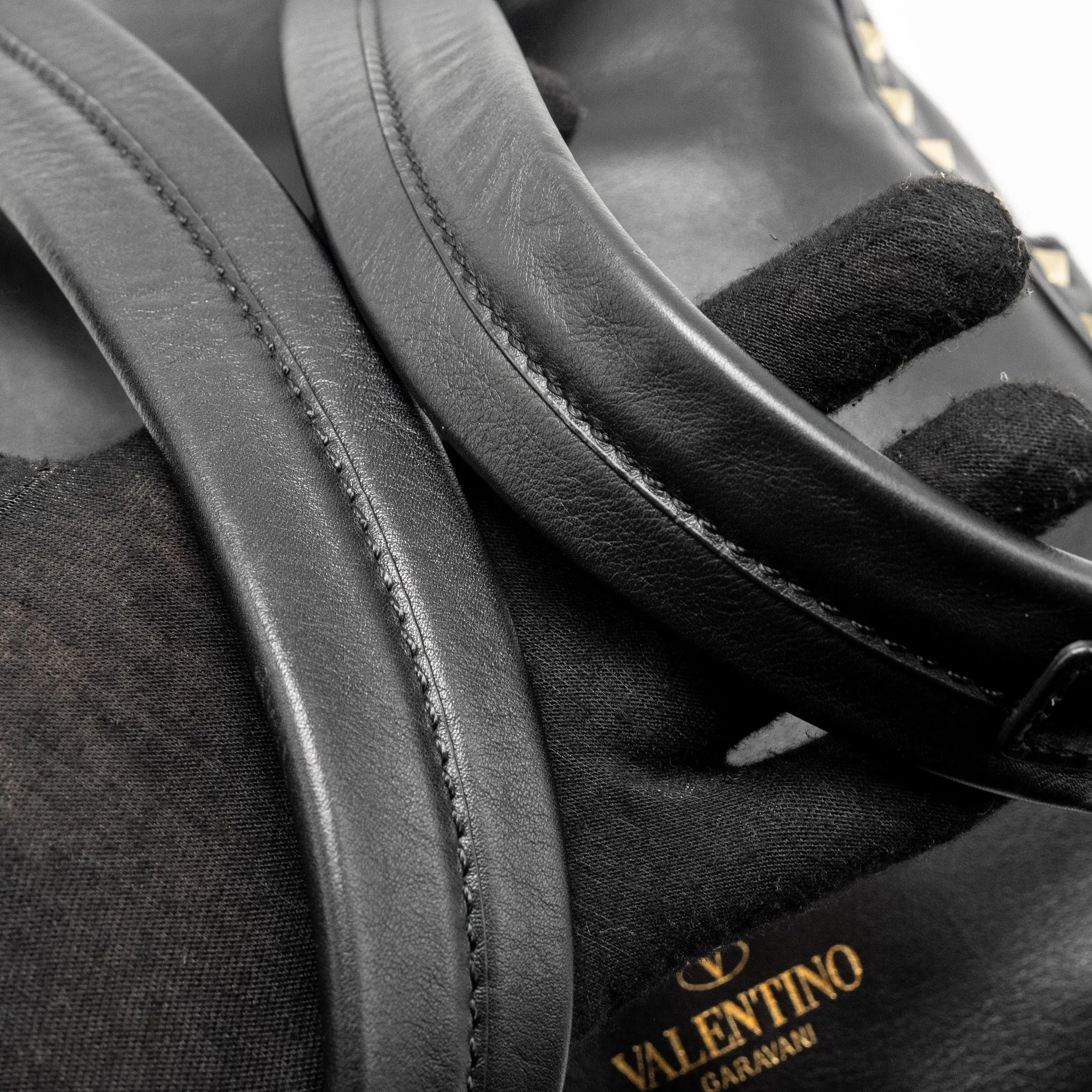 Valentino Rockstud Backpack Leather Black GHW