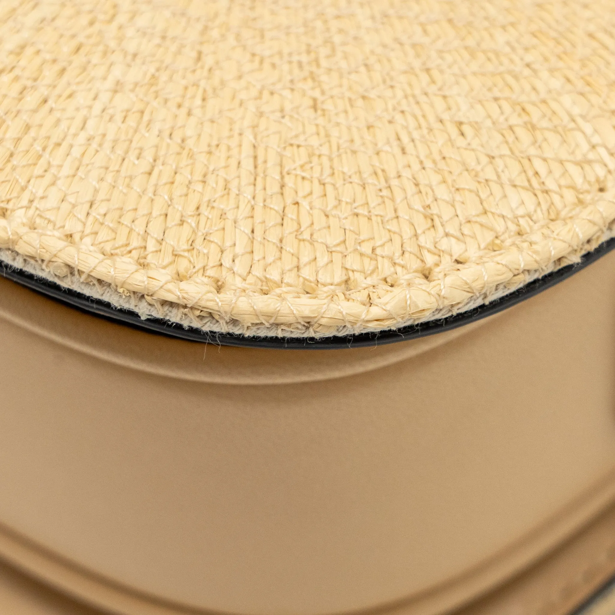 Valentino Small Supervee Crossbody Bag Leather/Raffia Beige GHW