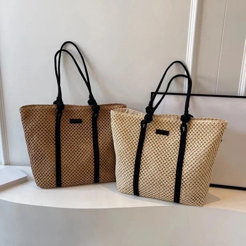 Veloria™ Woven Straw Casual Tote