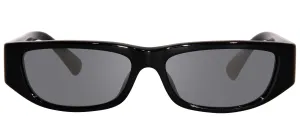 Versace Kids VK 4002U GB1/6G Rectangle Plastic Black Sunglasses with Grey Mirror Lens