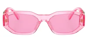 Versace Kids VK 4429U 5370/5 Geometric Plastic Pink Sunglasses with Pink Lens