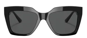 Versace VE 4418 GB1/87 Square Plastic Black Sunglasses with Grey Lens