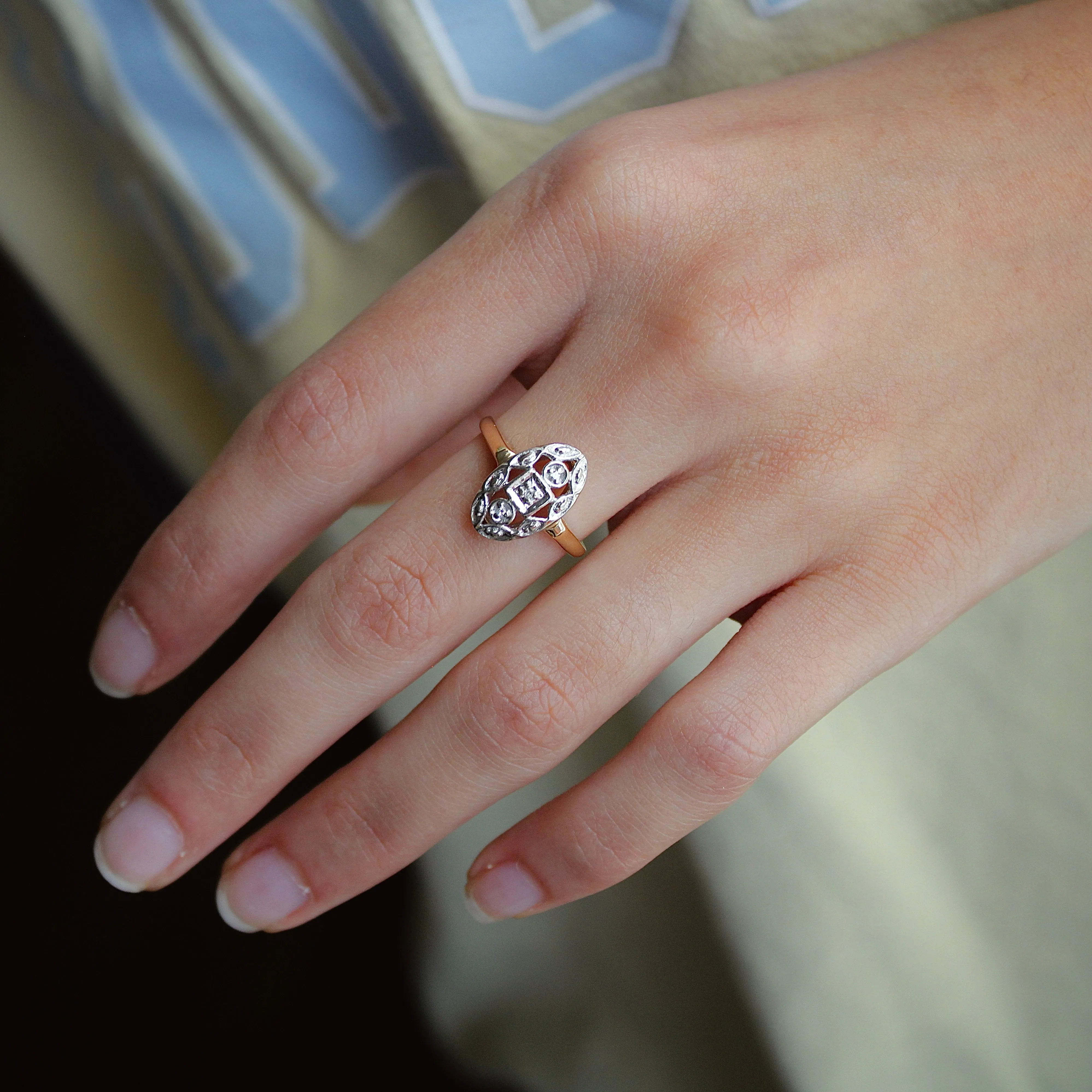 Vintage 1930s Diamond Dinner Ring