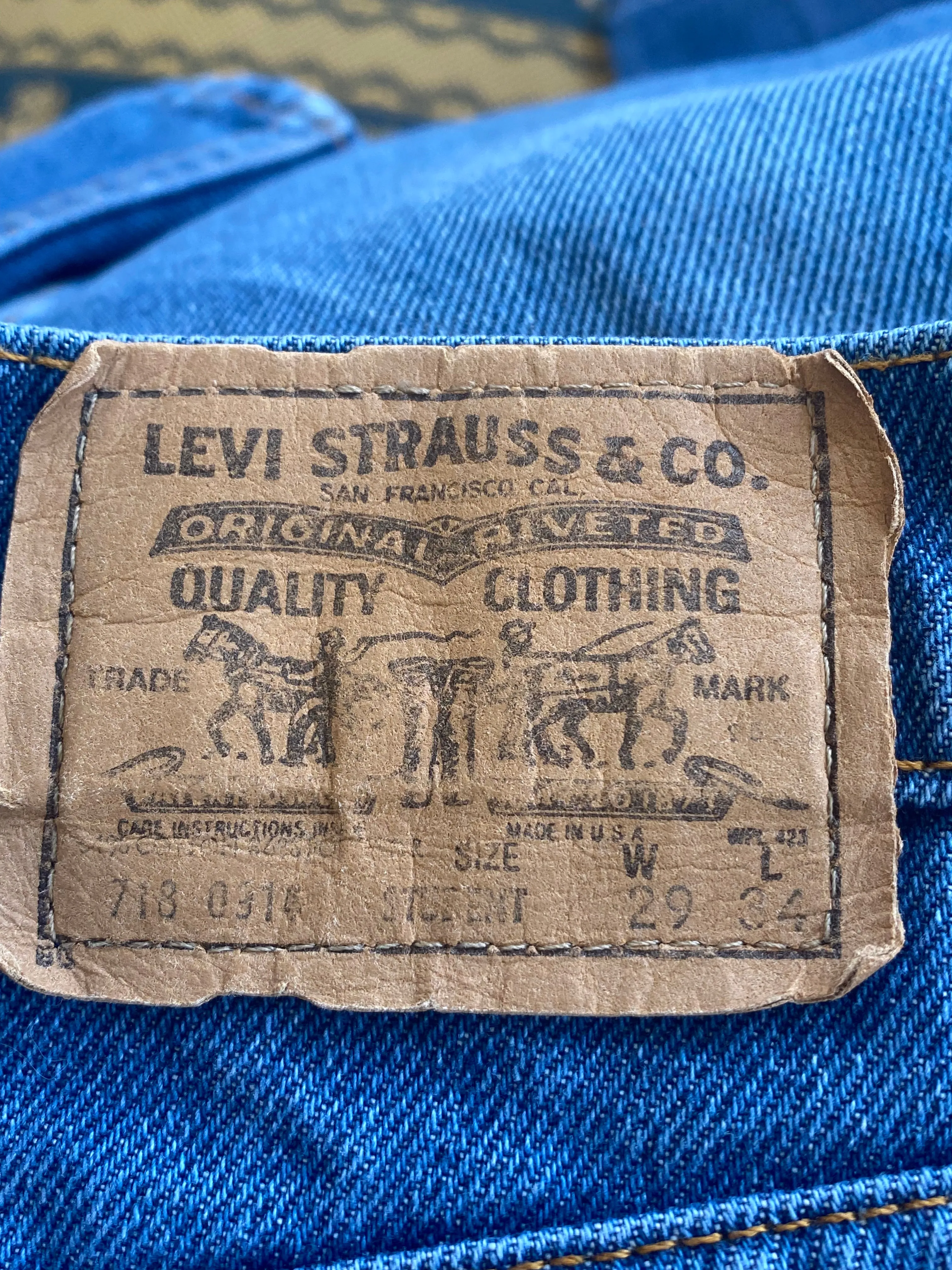 Vintage Levi's Orange Tab Jeans 29x34