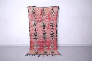 Vintage Moroccan Rug - Handmade Wool Rug 3.8 x 7.7 Feet