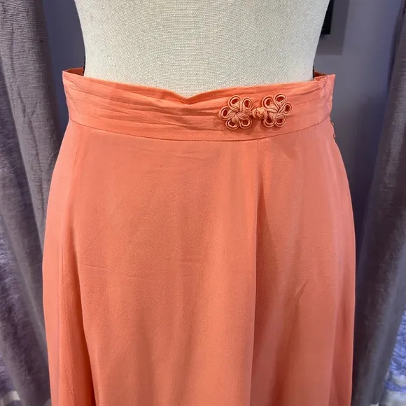 Vintage NWT Barrie Pace Silk Maxi Skirt