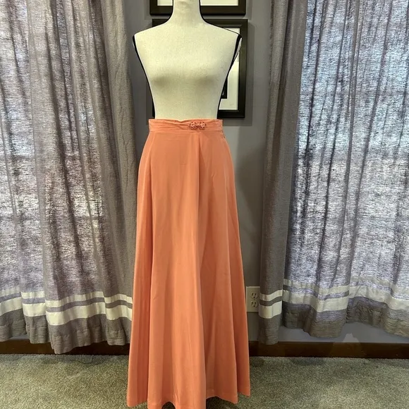 Vintage NWT Barrie Pace Silk Maxi Skirt