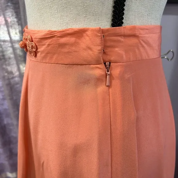 Vintage NWT Barrie Pace Silk Maxi Skirt