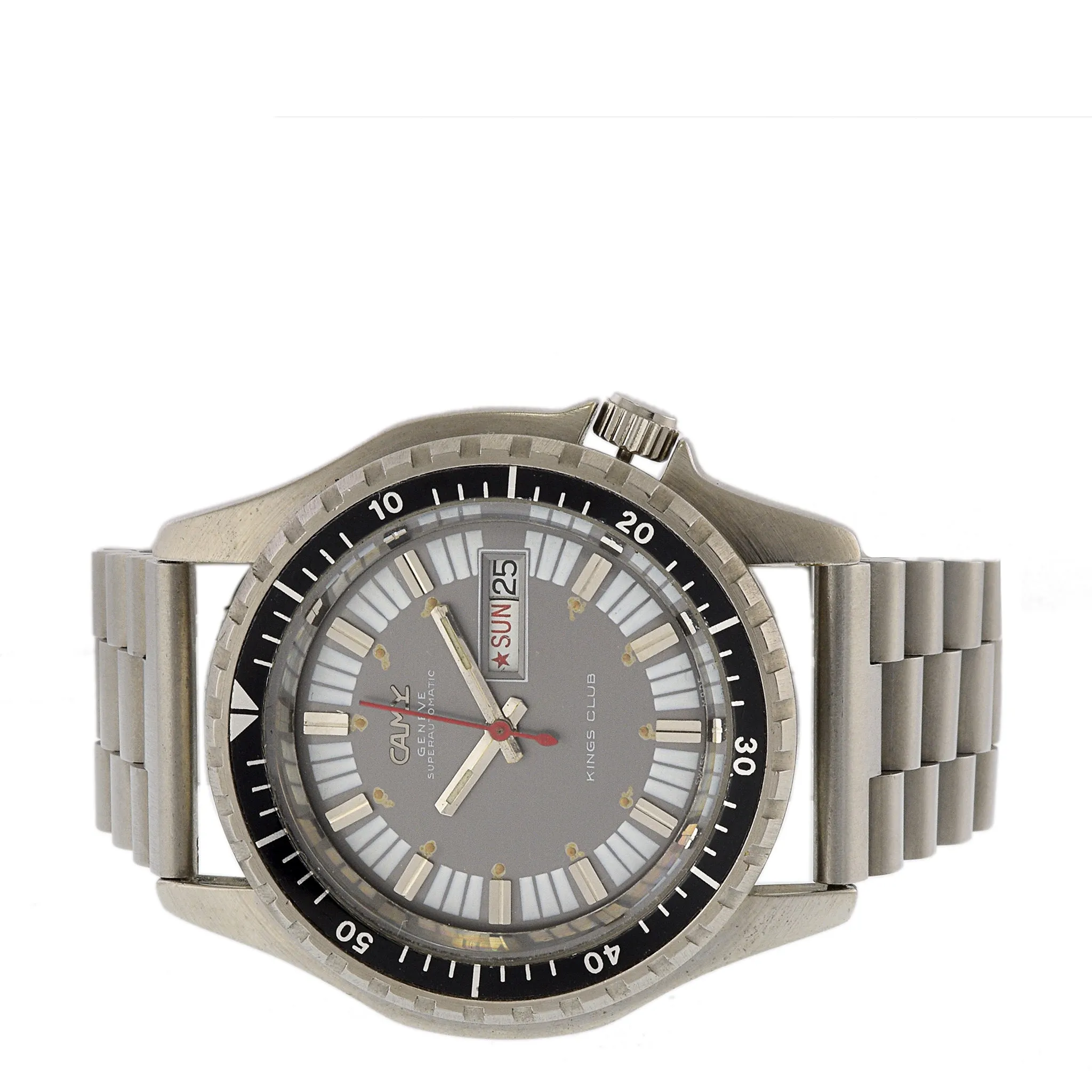 Vintage Rare 1970's Camy Superautomatic Kings Club Deep Sea Diver's Watch