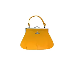 Vivienne Westwood Yellow Kiss Lock Top Handle
