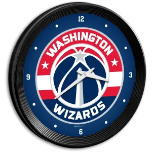 Washington Wizards: Ribbed Frame Wall Clock