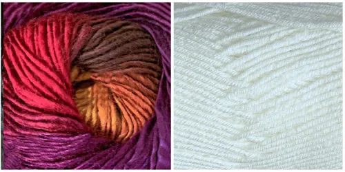 WHITE   ORCHID - Embossed Phoenix Scarf KIT