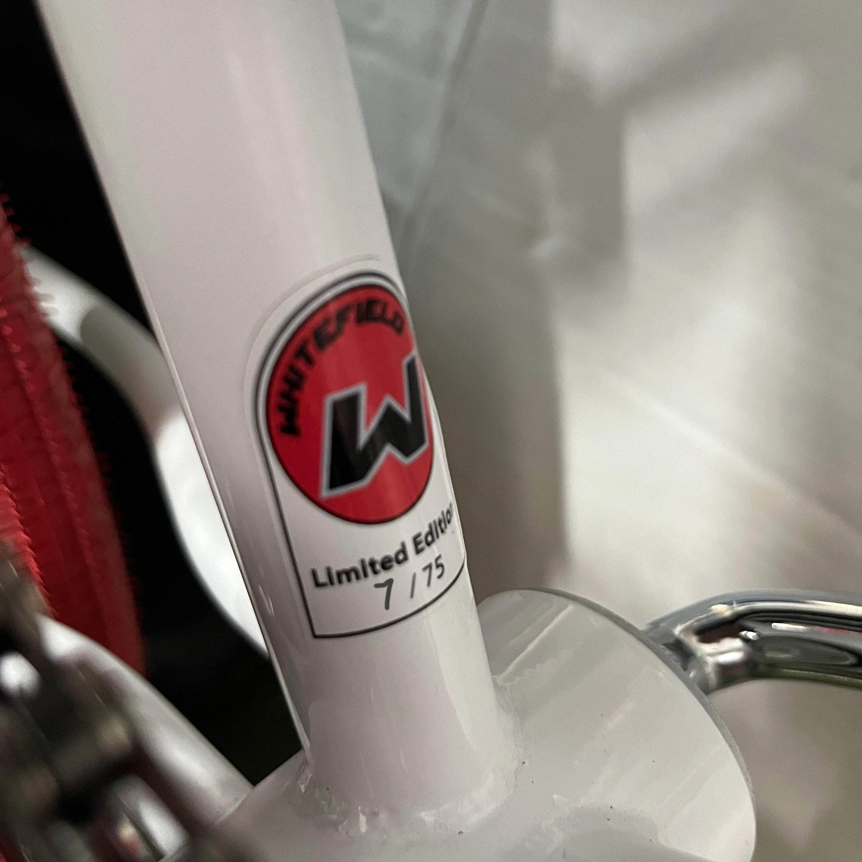 Whitefield Pro Tuff Bike White / Red