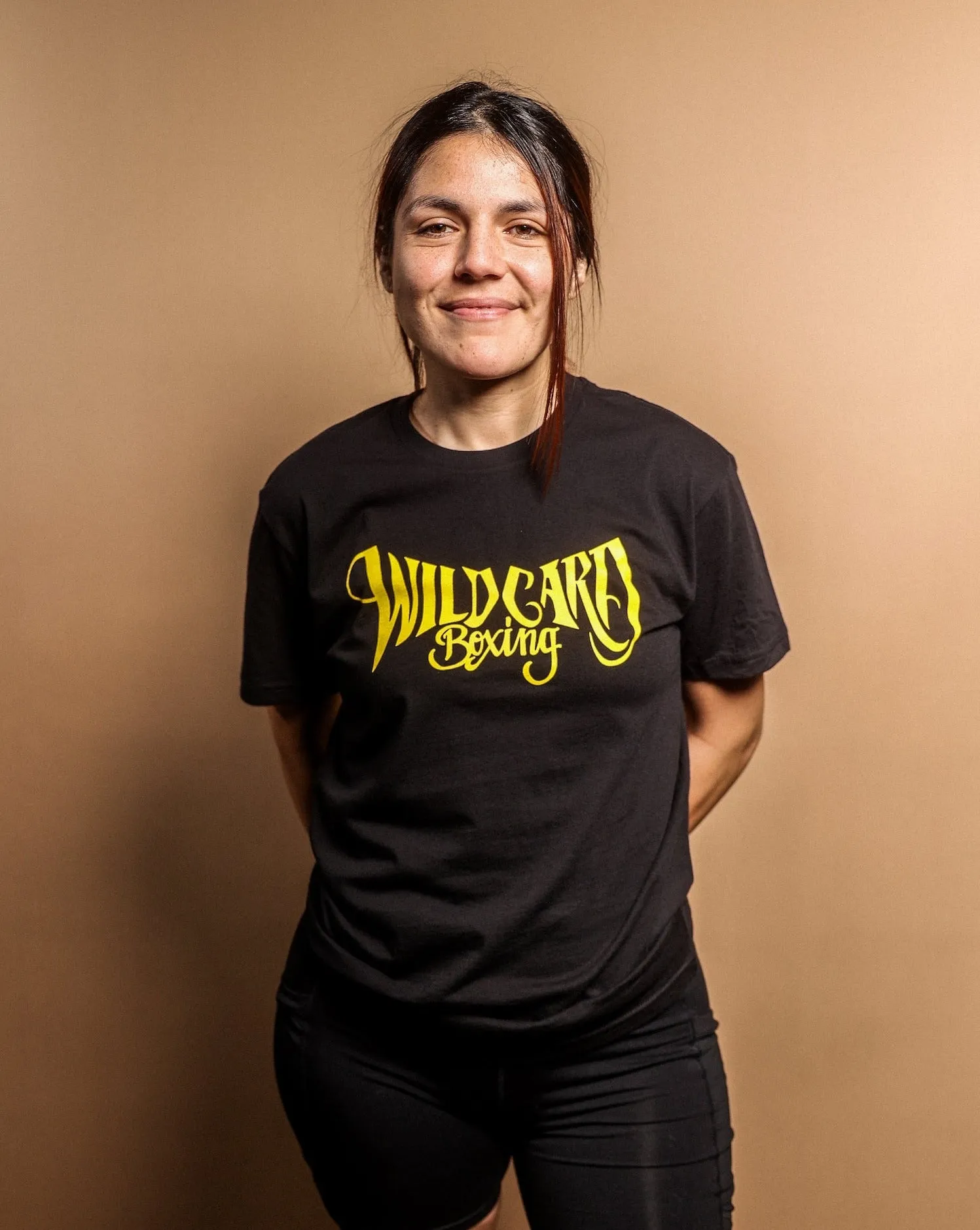 Wild Card Boxing Tag Logo 2.0 Shirt - Black/Yellow