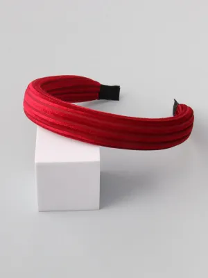 WOMEN'S ASSORTED COLORS RIBBED HEADBANDS