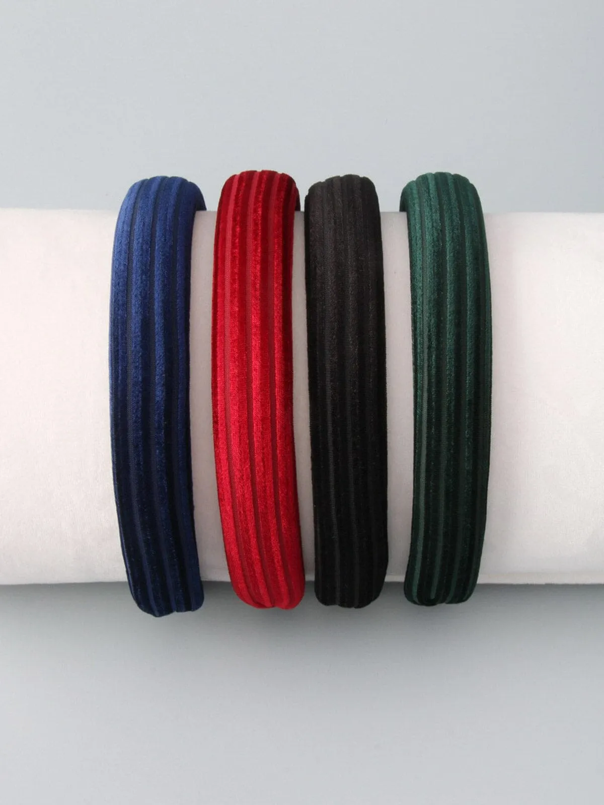 WOMEN'S ASSORTED COLORS RIBBED HEADBANDS