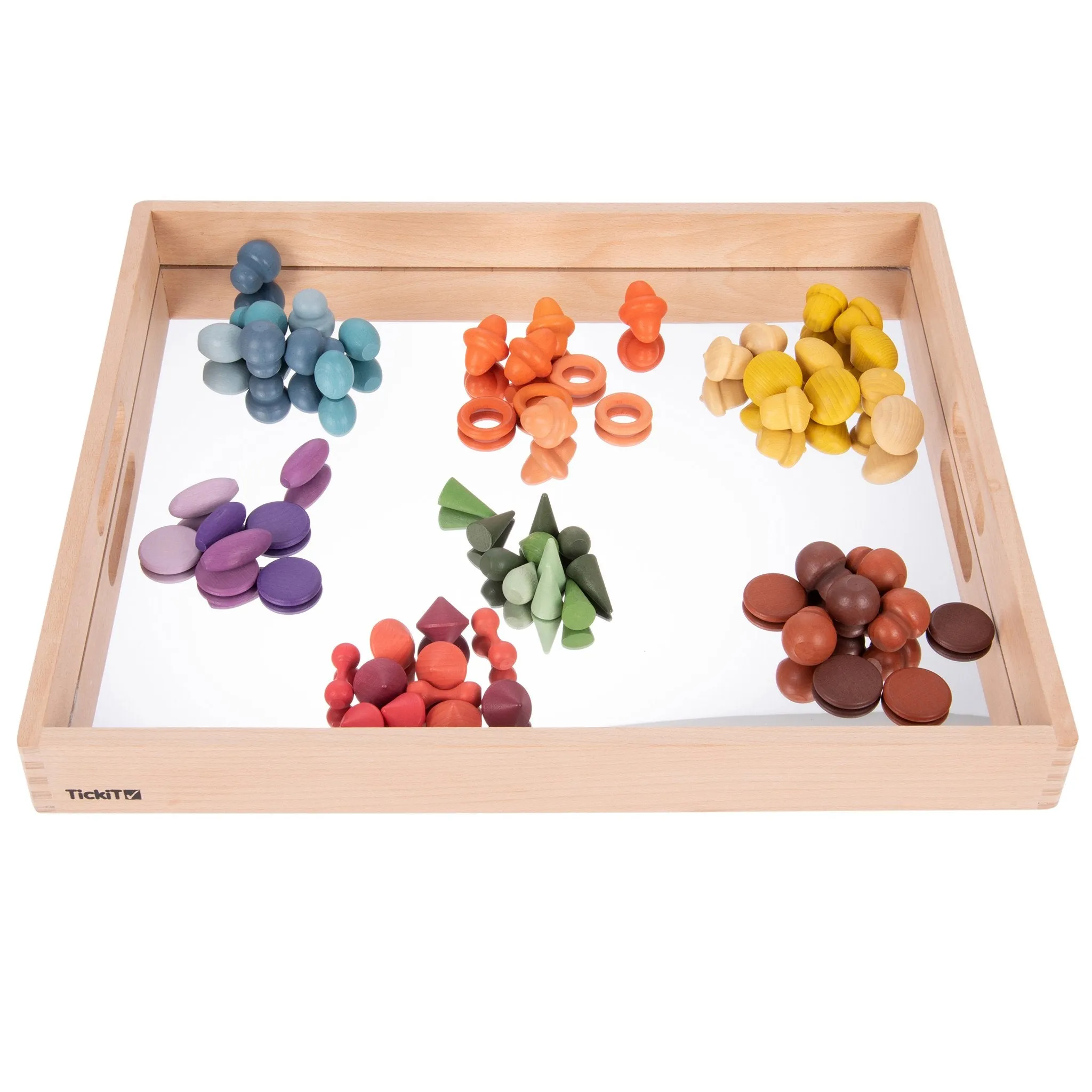 Wooden Mirror Tray