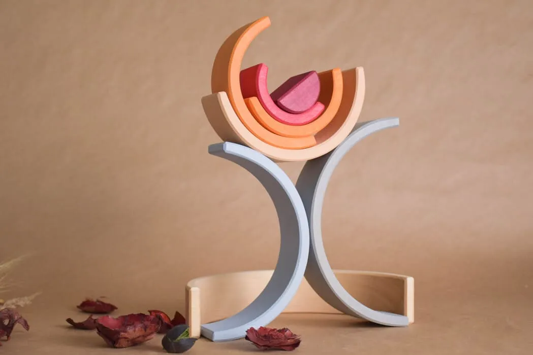 Wooden Rainbow Stacking Toy