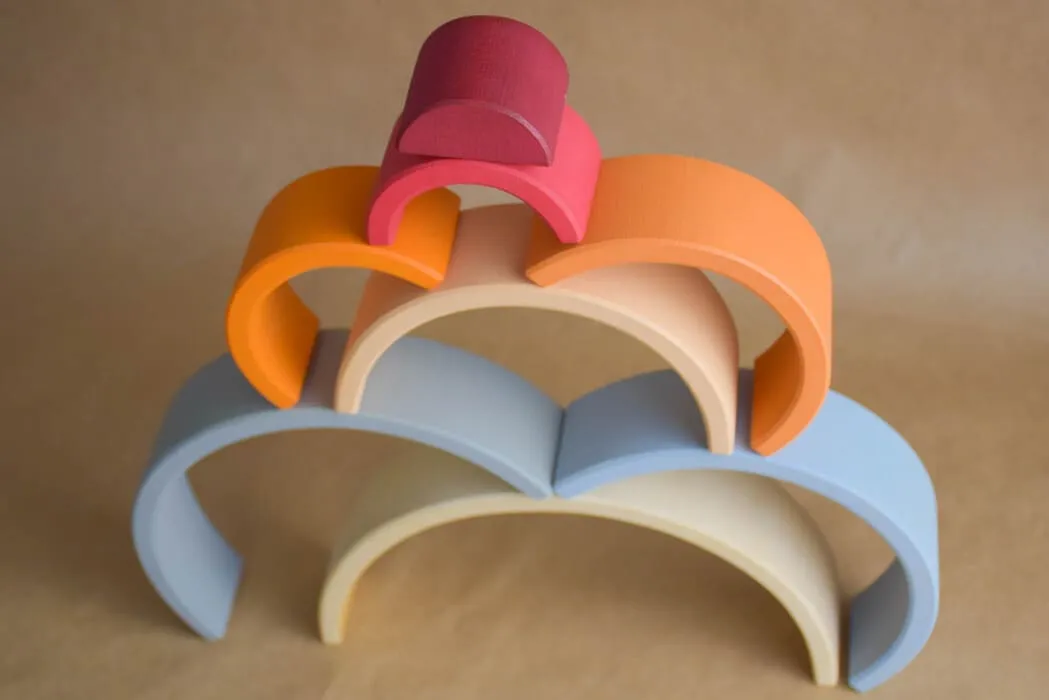 Wooden Rainbow Stacking Toy