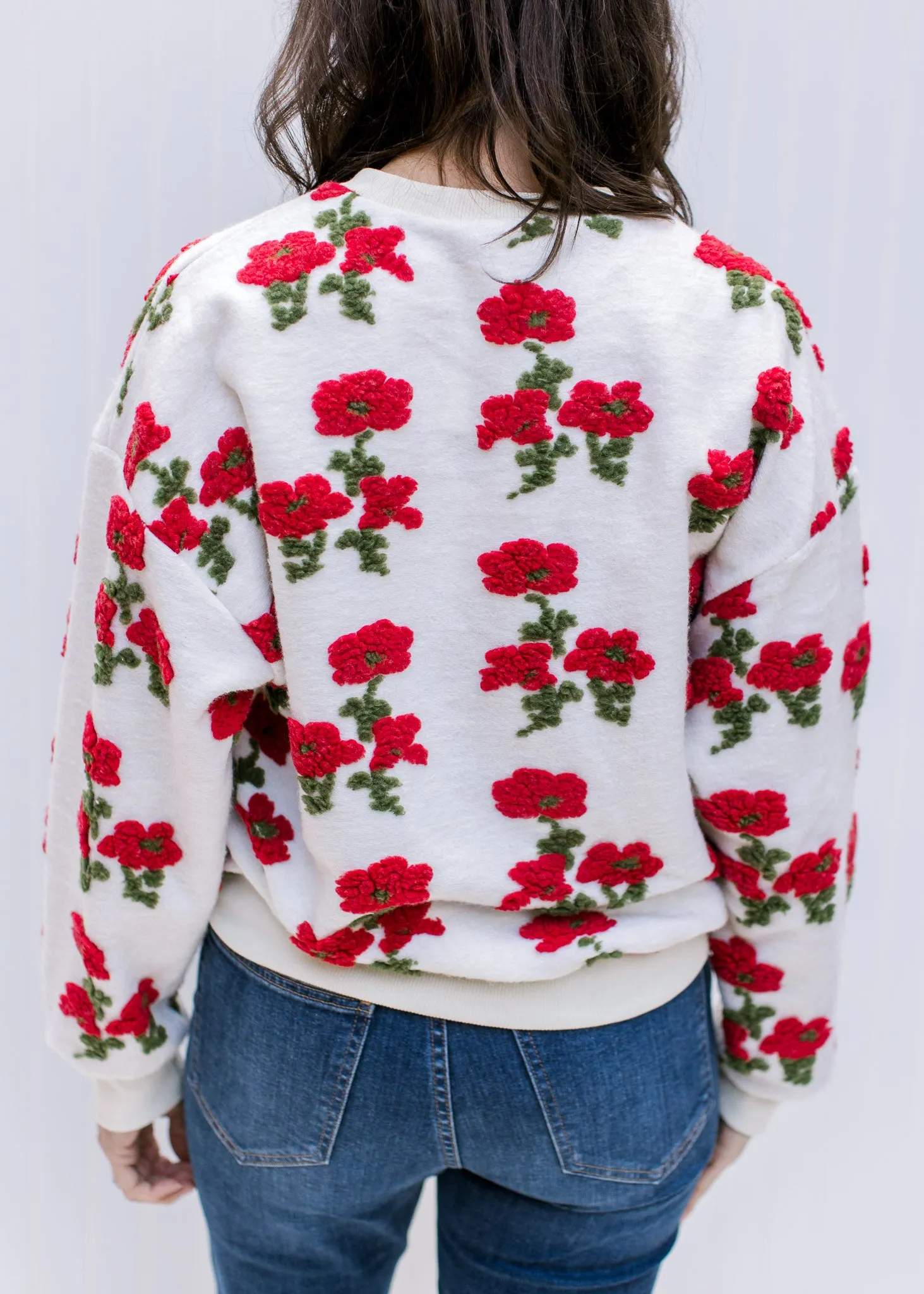 X Red Poppies Sweater