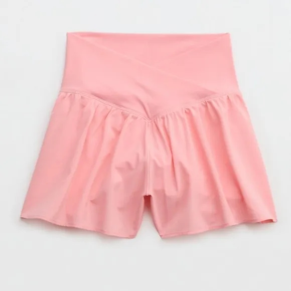 XS,S: Aerie Crossover Flowy Stretch Shorts: