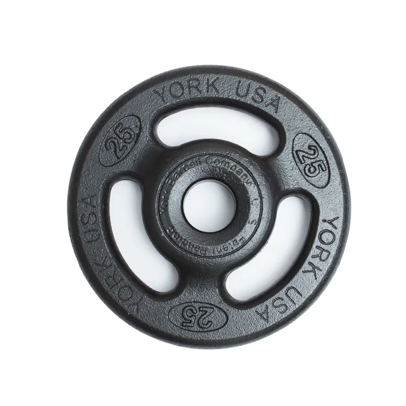 York Barbell | Olympic Plates - ISO-Grip Composite Steel