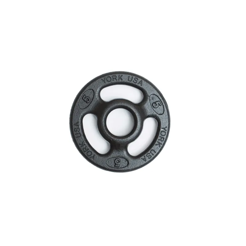 York Barbell | Olympic Plates - ISO-Grip Composite Steel