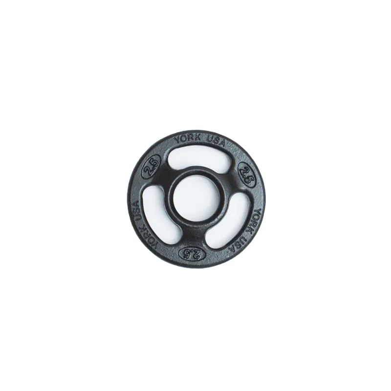 York Barbell | Olympic Plates - ISO-Grip Composite Steel