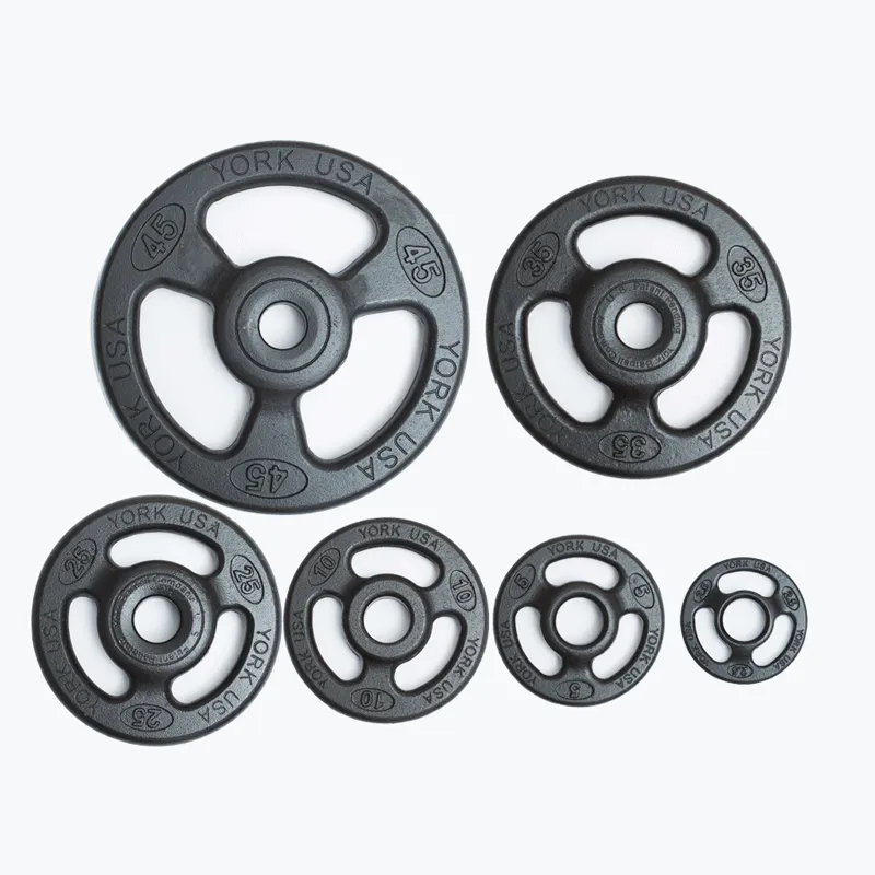 York Barbell | Olympic Plates - ISO-Grip Composite Steel