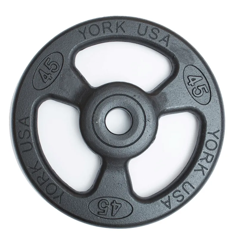 York Barbell | Olympic Plates - ISO-Grip Composite Steel