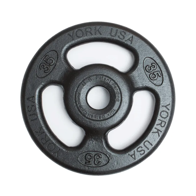 York Barbell | Olympic Plates - ISO-Grip Composite Steel