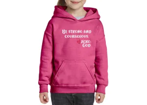 Youth Unisex Hoodie - Be Strong & Courageous.