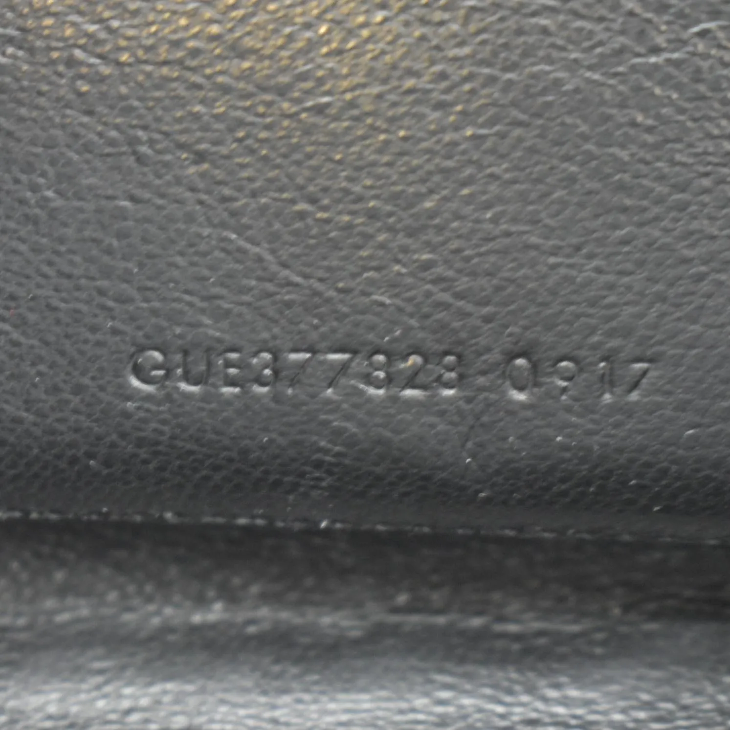 YVES SAINT LAURENT Cassandre Chain Wallet Leather Crossbody Bag Black