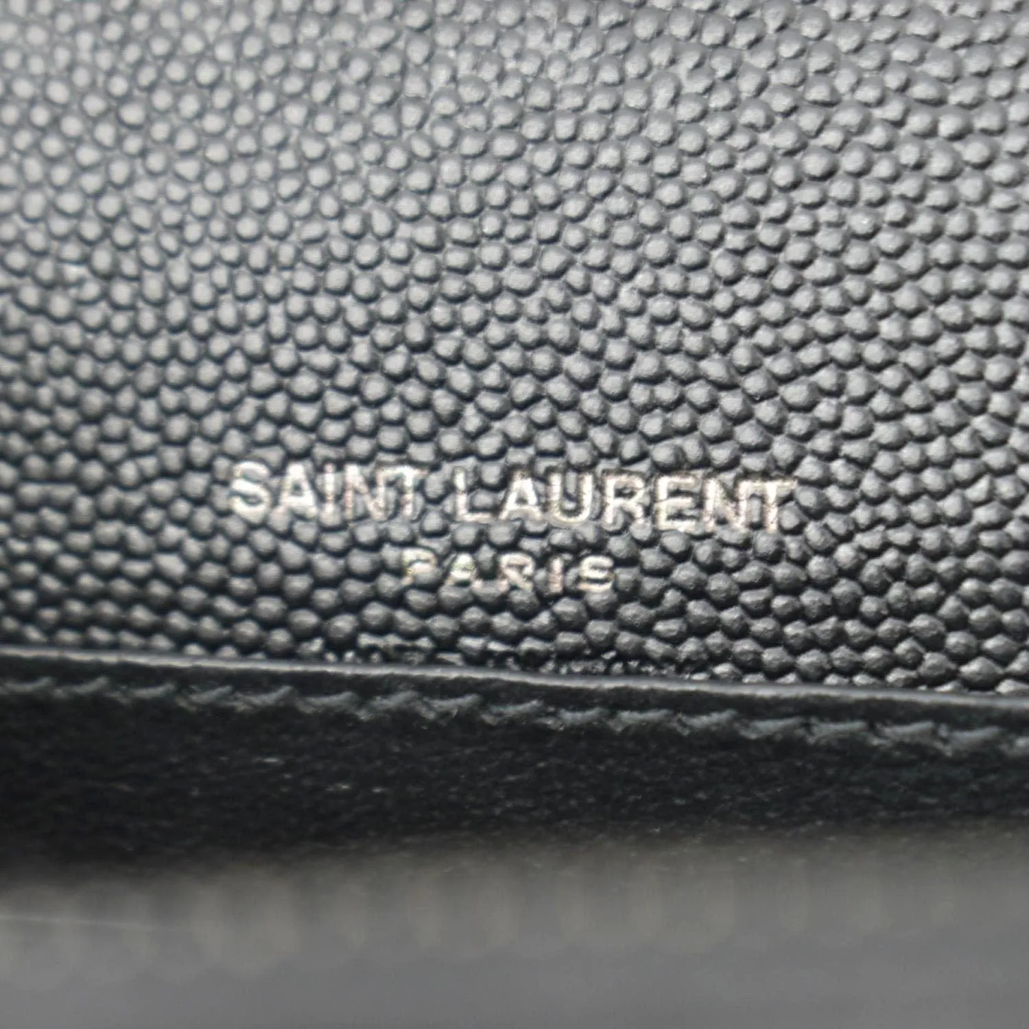 YVES SAINT LAURENT Kate Monogram Grain De Poudre Belt Bag Black