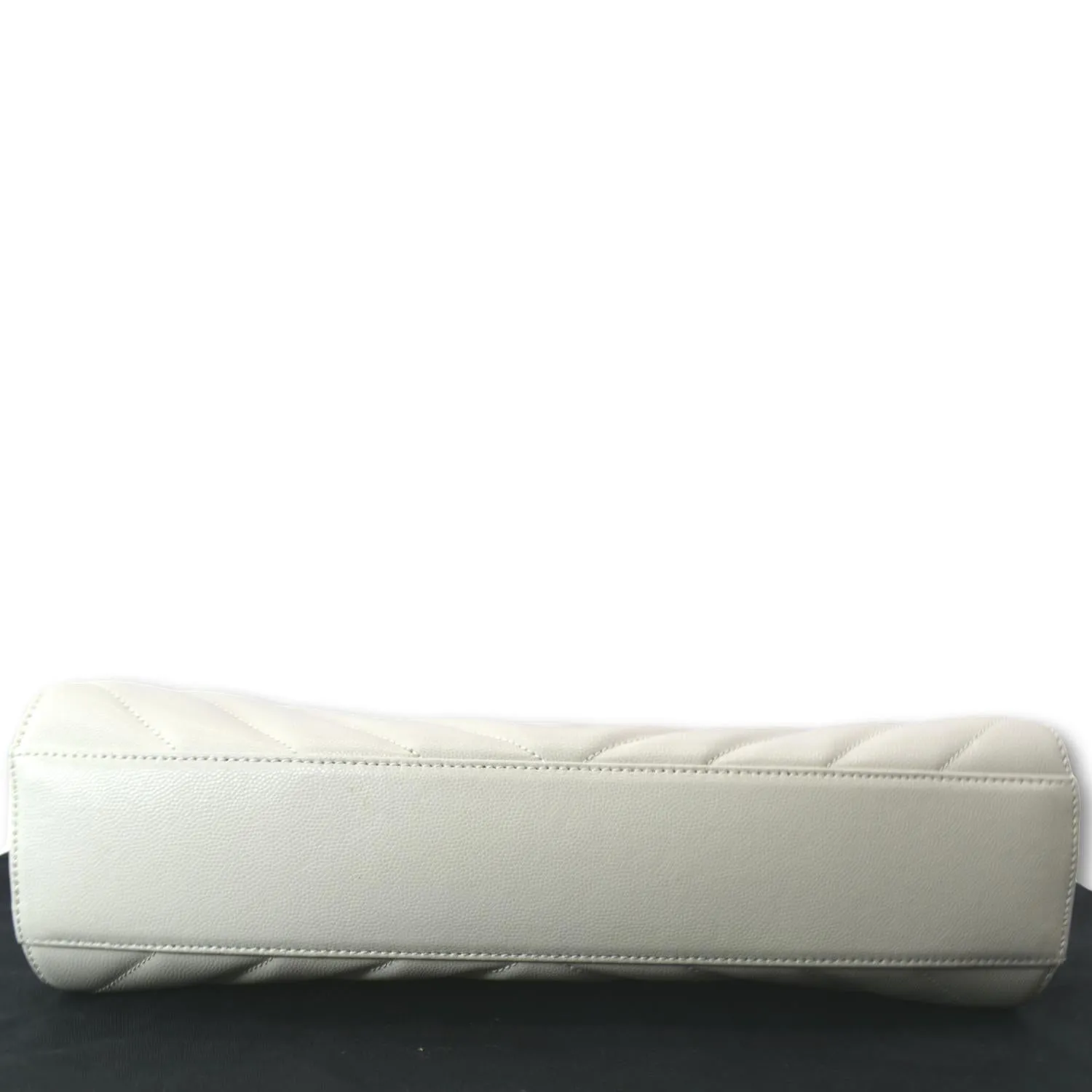 YVES SAINT LAURENT Tribeca Medium Leather Shoulder Bag White